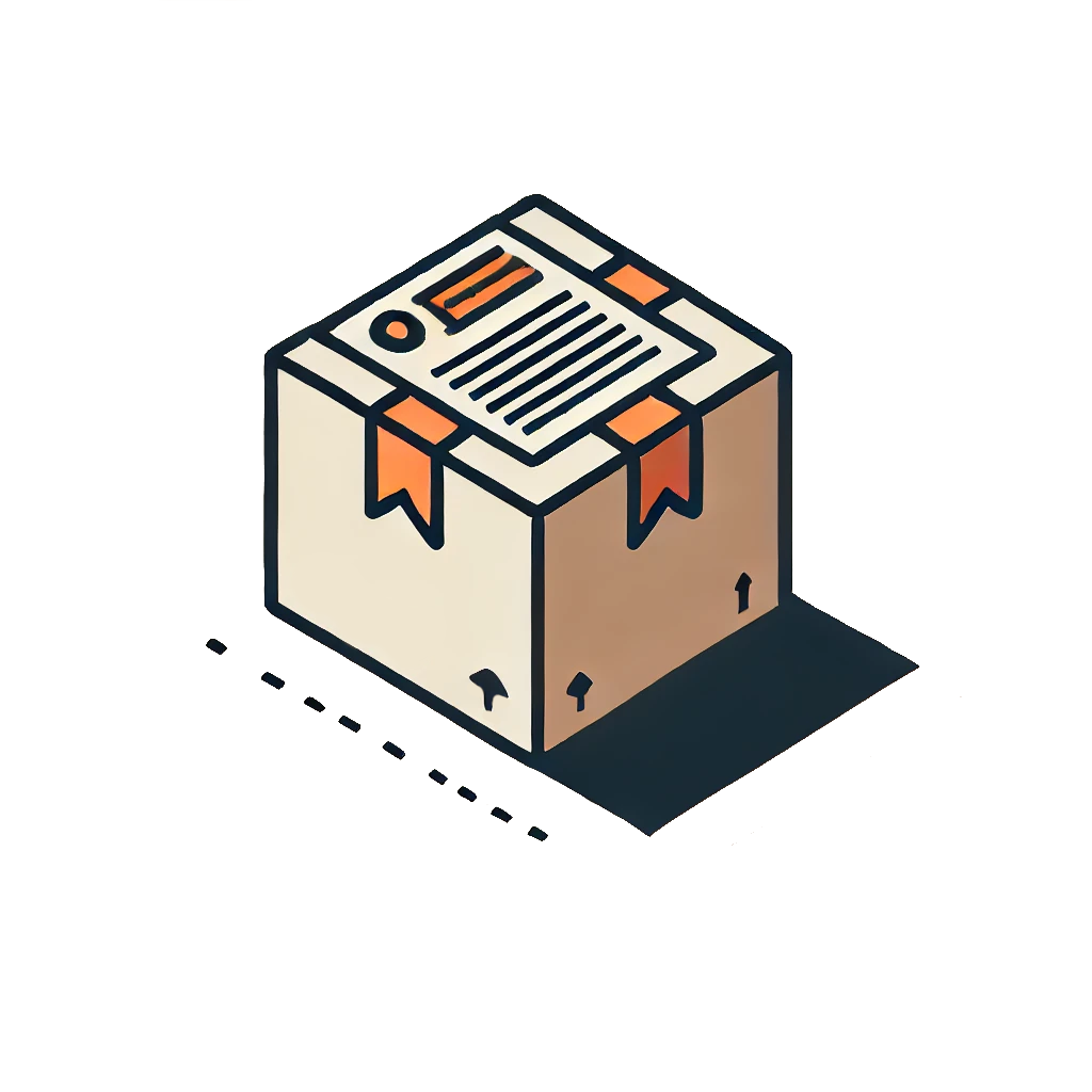 drawing of a packaging box